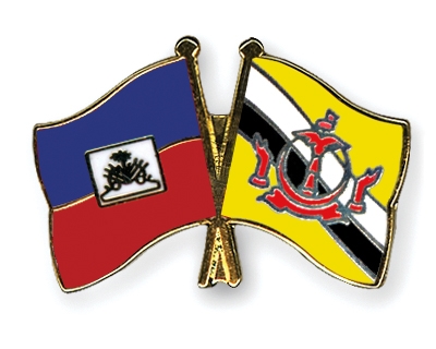 Fahnen Pins Haiti Brunei-Darussalam