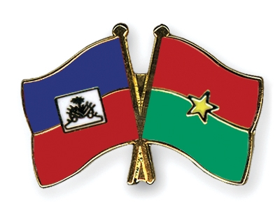Fahnen Pins Haiti Burkina-Faso
