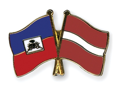 Fahnen Pins Haiti Lettland