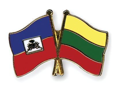 Fahnen Pins Haiti Litauen