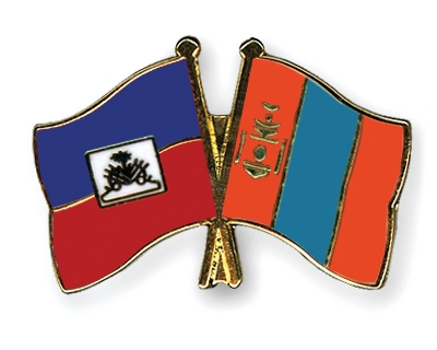 Fahnen Pins Haiti Mongolei