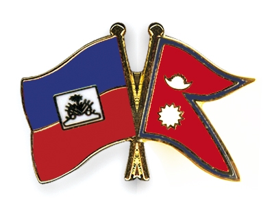 Fahnen Pins Haiti Nepal