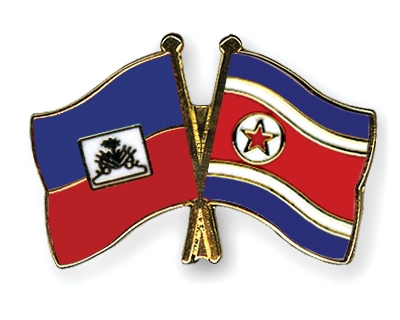 Fahnen Pins Haiti Nordkorea