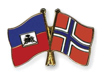 Fahnen Pins Haiti Norwegen