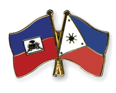 Fahnen Pins Haiti Philippinen