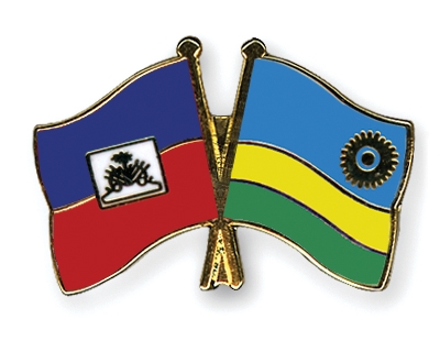 Fahnen Pins Haiti Ruanda