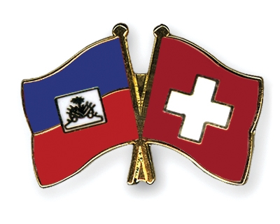 Fahnen Pins Haiti Schweiz