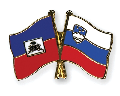 Fahnen Pins Haiti Slowenien