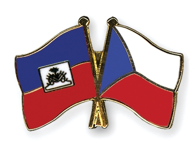 Fahnen Pins Haiti Tschechische-Republik
