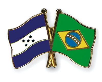 Fahnen Pins Honduras Brasilien