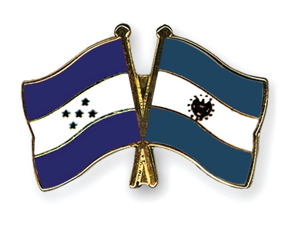 Fahnen Pins Honduras El-Salvador
