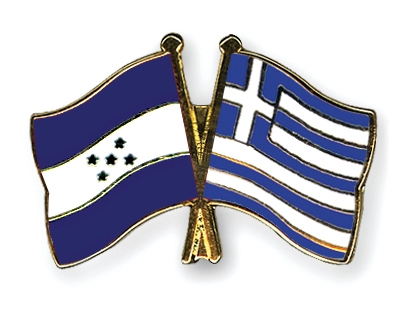 Fahnen Pins Honduras Griechenland