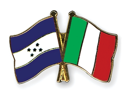 Fahnen Pins Honduras Italien