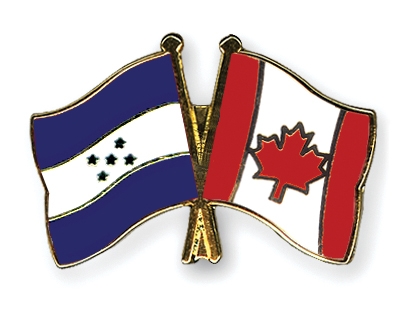 Fahnen Pins Honduras Kanada