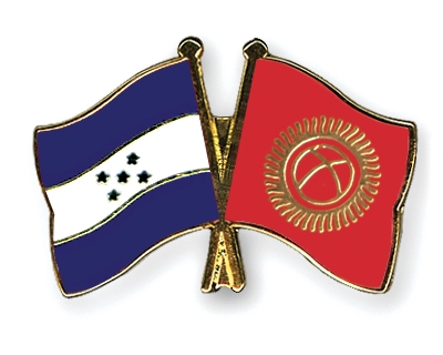Fahnen Pins Honduras Kirgisistan