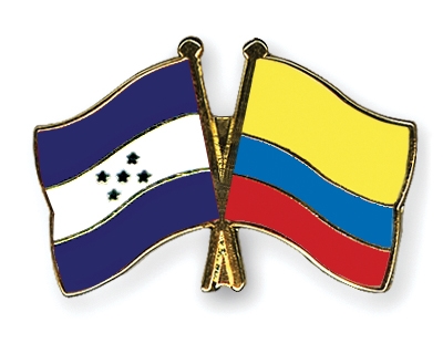 Fahnen Pins Honduras Kolumbien