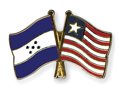 Fahnen Pins Honduras Liberia