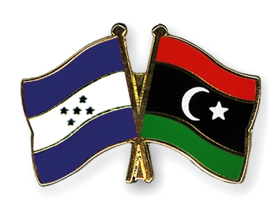 Fahnen Pins Honduras Libyen