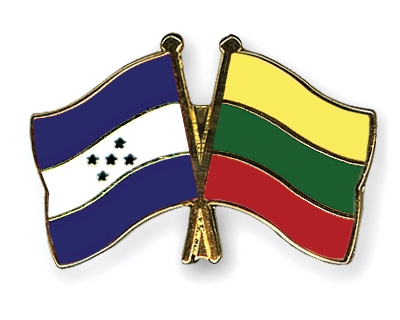 Fahnen Pins Honduras Litauen