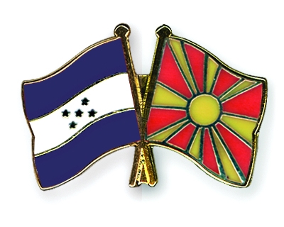 Fahnen Pins Honduras Mazedonien
