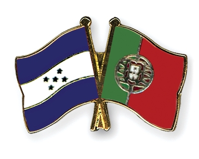 Fahnen Pins Honduras Portugal