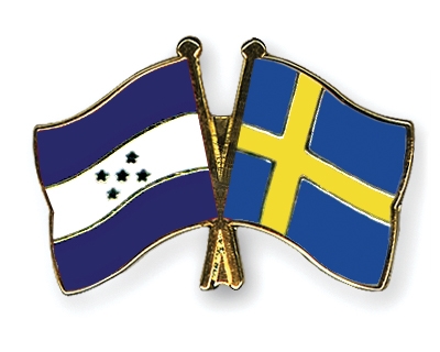 Fahnen Pins Honduras Schweden