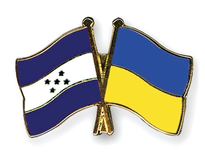 Fahnen Pins Honduras Ukraine