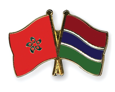 Fahnen Pins Hong-Kong Gambia