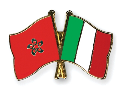 Fahnen Pins Hong-Kong Italien