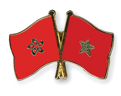 Fahnen Pins Hong-Kong Marokko