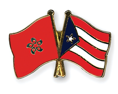 Fahnen Pins Hong-Kong Puerto-Rico