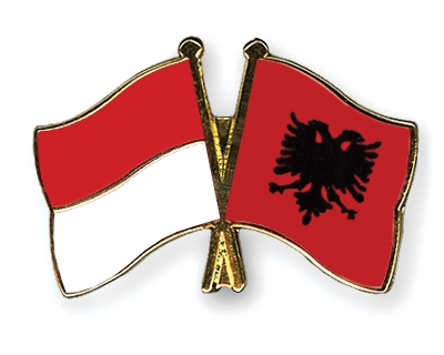 Fahnen Pins Indonesien Albanien