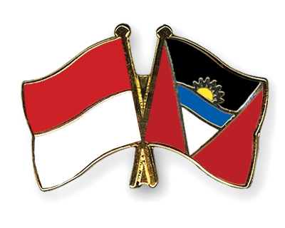 Fahnen Pins Indonesien Antigua-und-Barbuda