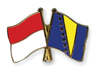 Fahnen Pins Indonesien Bosnien-und-Herzegowina