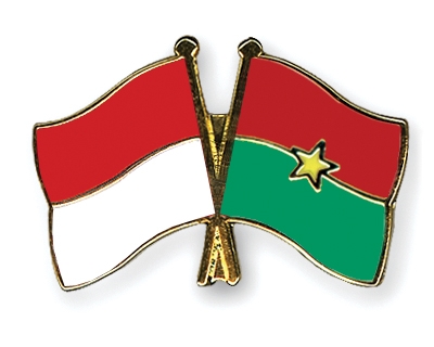 Fahnen Pins Indonesien Burkina-Faso