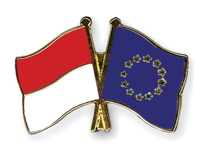 Fahnen Pins Indonesien Europa