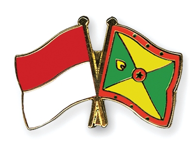 Fahnen Pins Indonesien Grenada