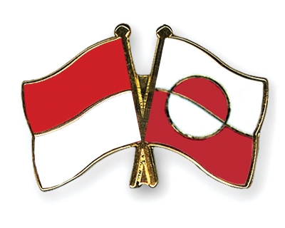 Fahnen Pins Indonesien Grnland