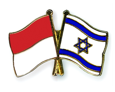 Fahnen Pins Indonesien Israel