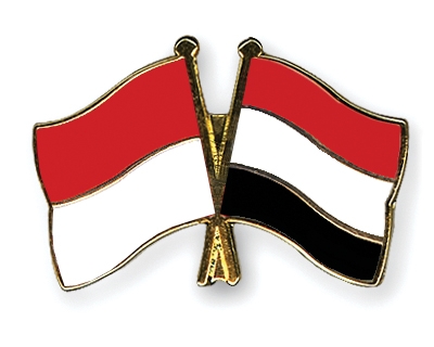 Fahnen Pins Indonesien Jemen