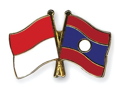 Fahnen Pins Indonesien Laos