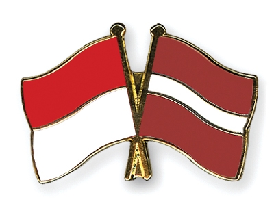 Fahnen Pins Indonesien Lettland