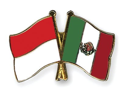Fahnen Pins Indonesien Mexiko