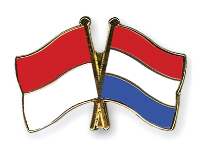 Fahnen Pins Indonesien Niederlande