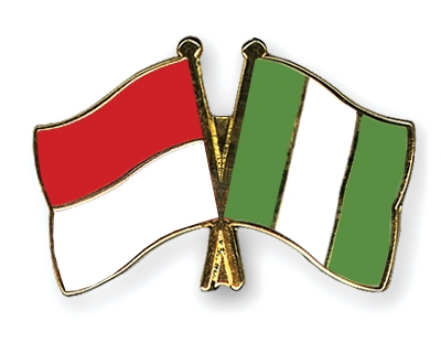 Fahnen Pins Indonesien Nigeria