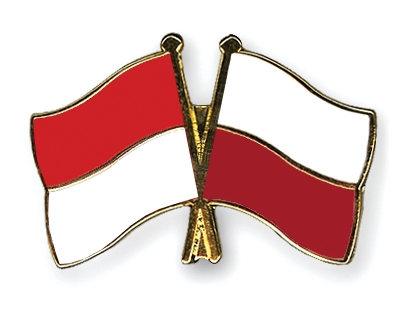 Fahnen Pins Indonesien Polen