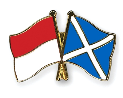 Fahnen Pins Indonesien Schottland