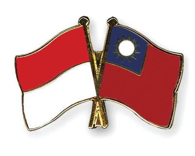 Fahnen Pins Indonesien Taiwan