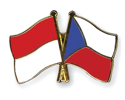 Fahnen Pins Indonesien Tschechische-Republik