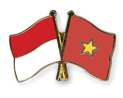 Fahnen Pins Indonesien Vietnam